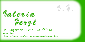 valeria herzl business card